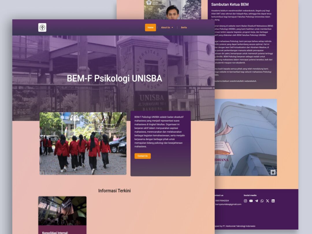 Website Organisasi BEM Fakultas Psikologi UNISBA