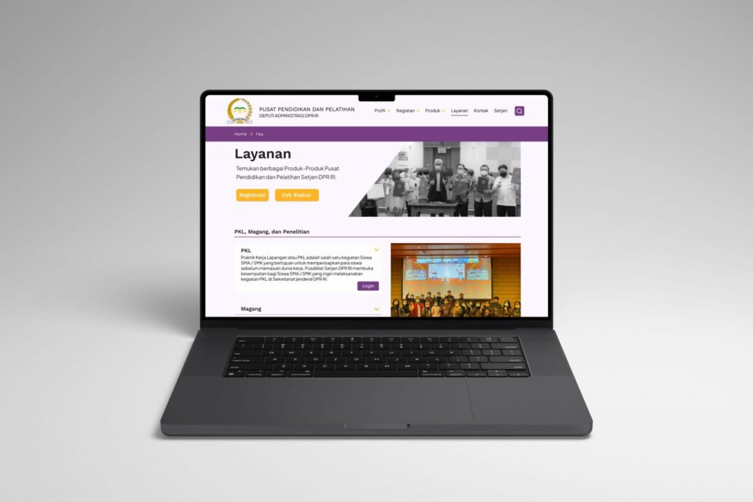 Harkovnet Sukses Mengerjakan Website Pusdiklat DPR RI