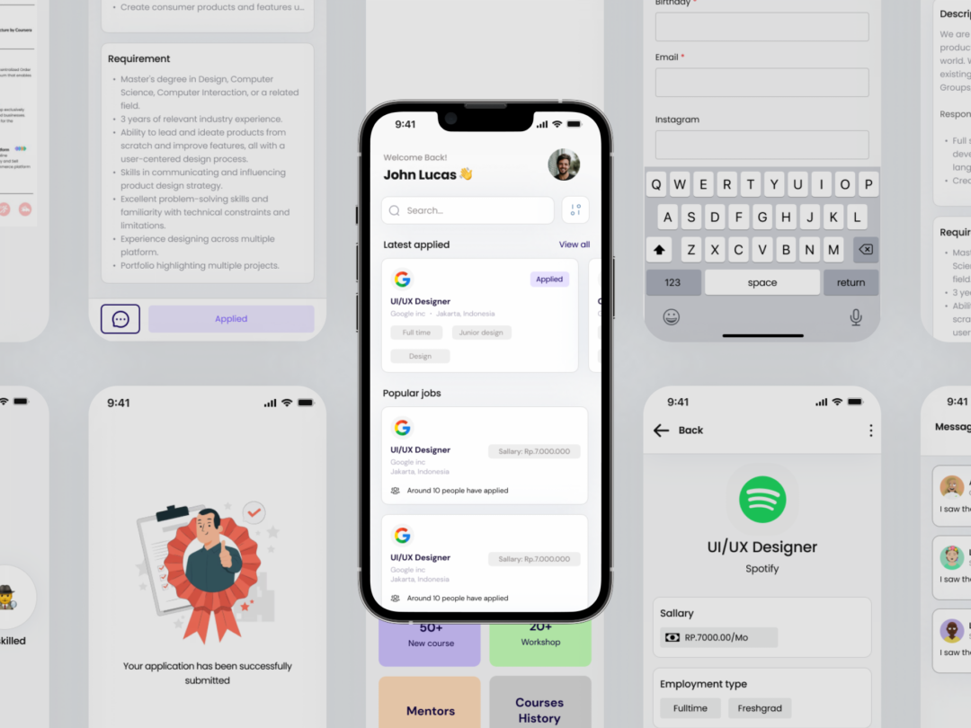 UI/UX Proyek: Aplikasi Kerja Mobile oleh Harkovnet Indonesia
