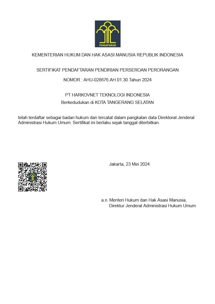 Legalitas Harkovnet Indonesia
