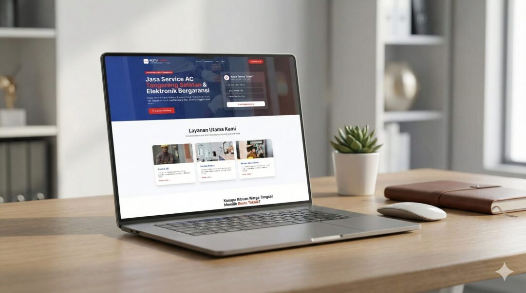 Portofolio Website Restu Teknik: Solusi Digital Jasa AC